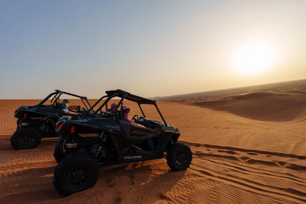 Let’s race towards the desert evening sun