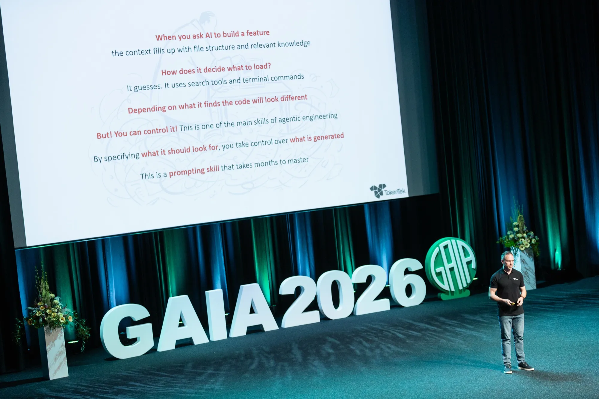 Johan Sanneblad talar om agentisk utveckling på AI-konferensen GAIA 2026